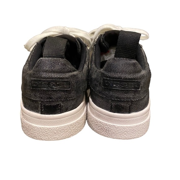 NEW Diesel Women’s S-Clever Low Black Gray Sneakers Shoes Size 7.5 - Picture 3 of 11